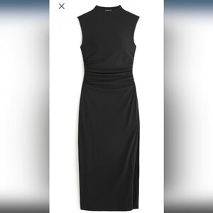 Abercrombie & Fitch Paloma Midi Dress Black LP
